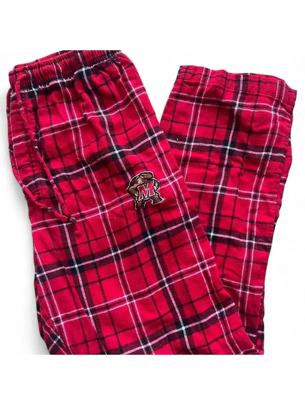 University of Maryland Terps Plaid Flannel Pajamas Size Med